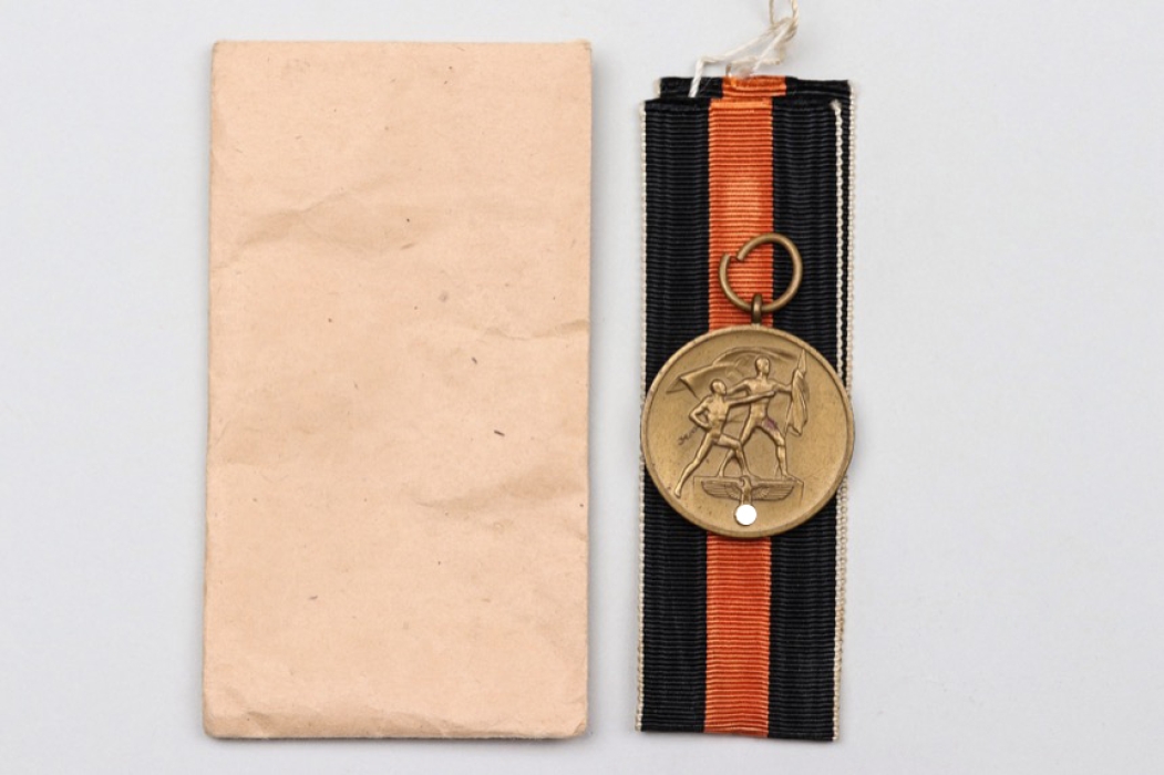 Sudetenland Medal in bag of issue