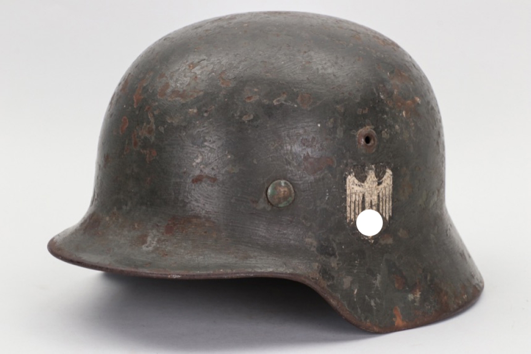 Heer M35 double decal helmet - ET62