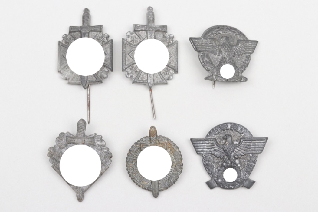 6 + Third Reich badges