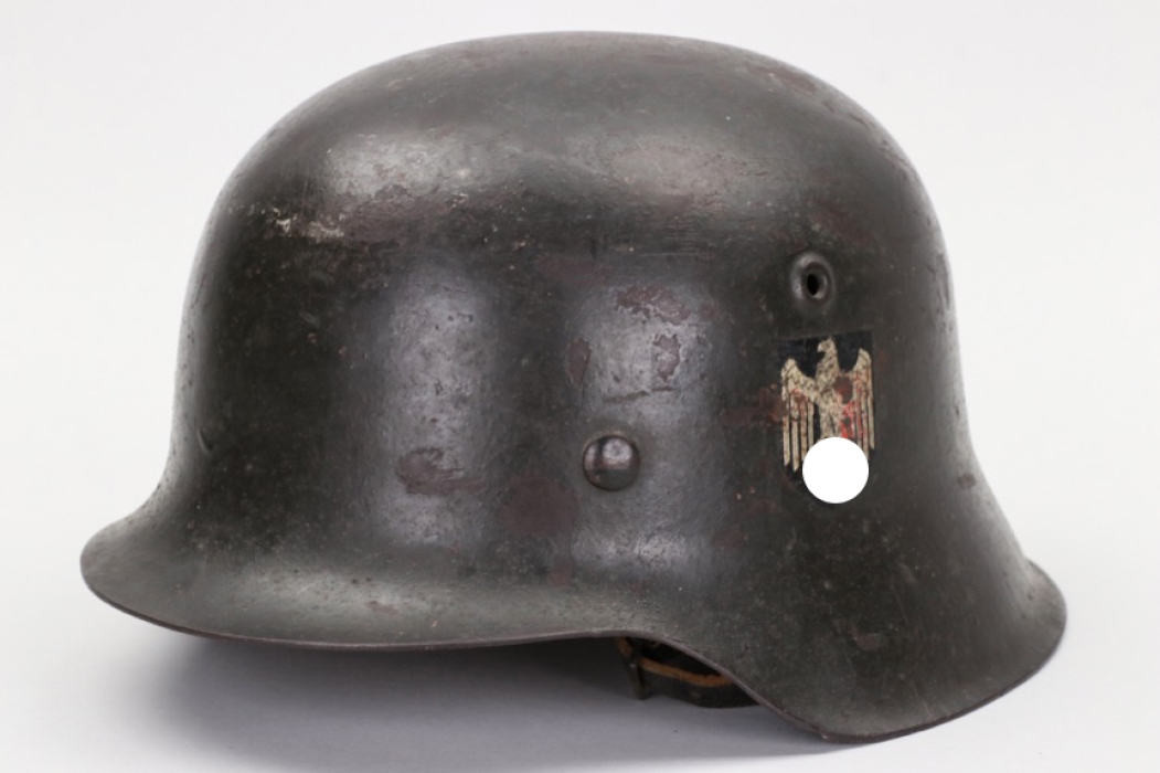 Heer M42 single decal helmet - ckl64 (Gefr. Wieck)