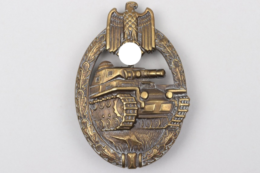 Tank Assault Badge in bronze "Wurster" - tombak
