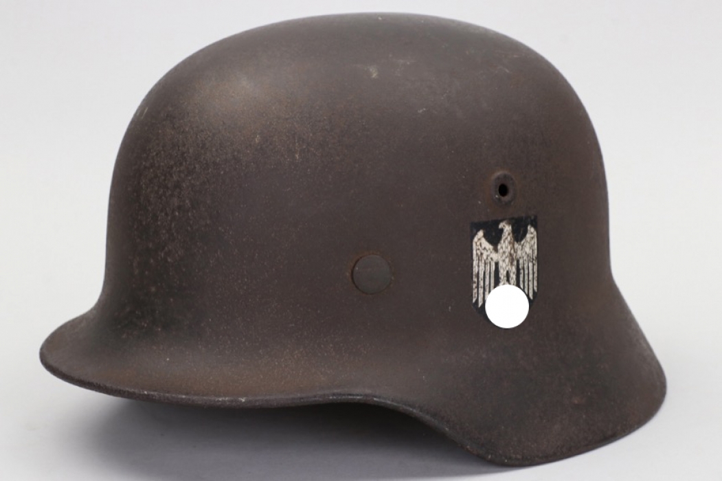 Heer M40 single decal helmet - Lt. Capelle