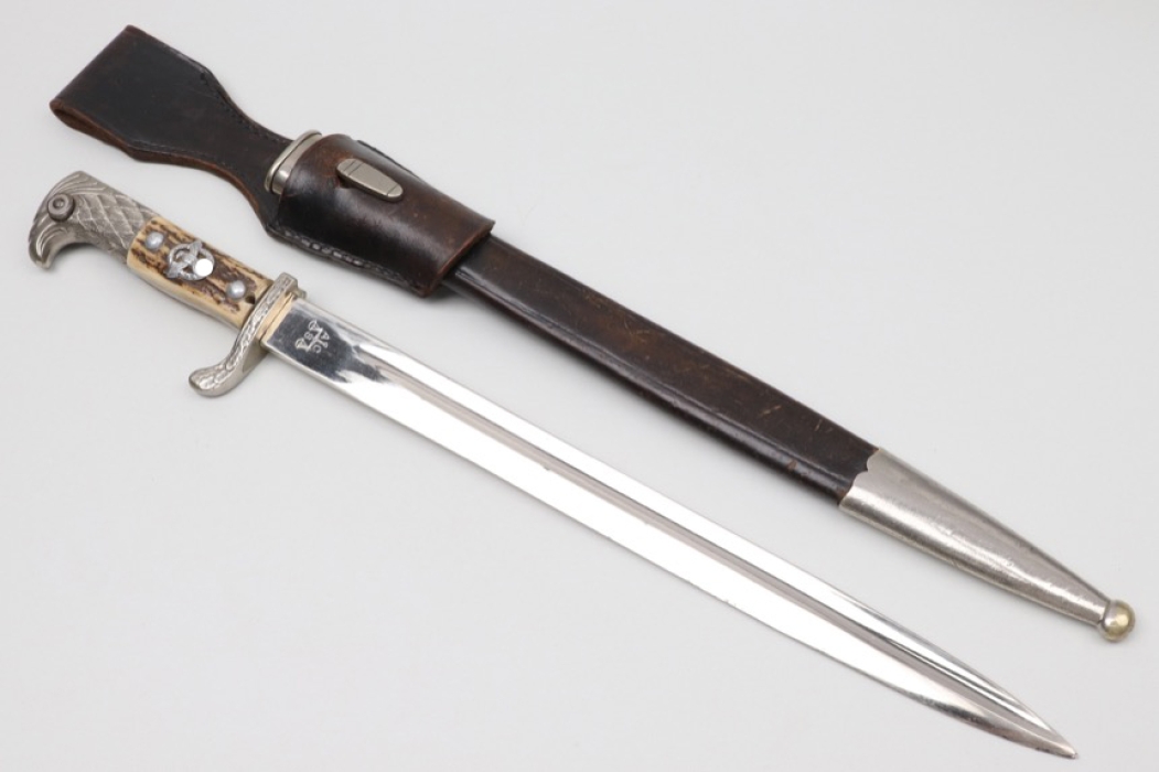 Third Reich police bayonet "S.E.I. 62" with frog - horn grip