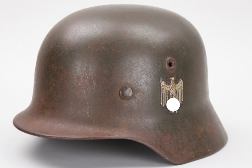 Heer M40 single decal helmet (Hattenbach named) - NS64