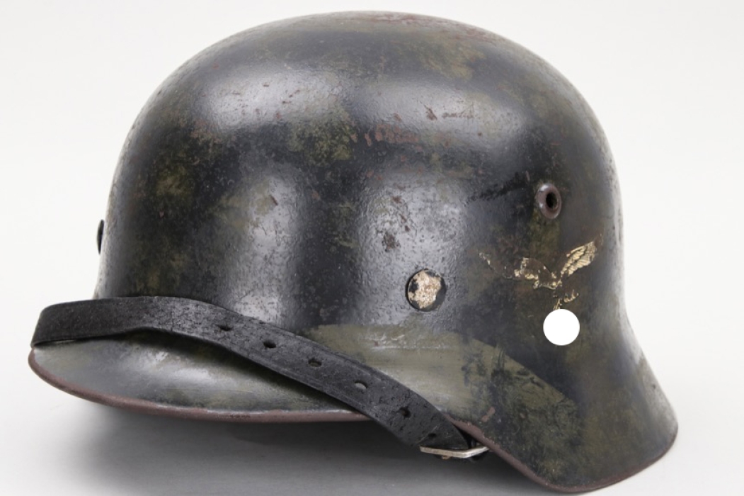 Kanonier Scharf - Luftwaffe M35 camo helmet - ET62