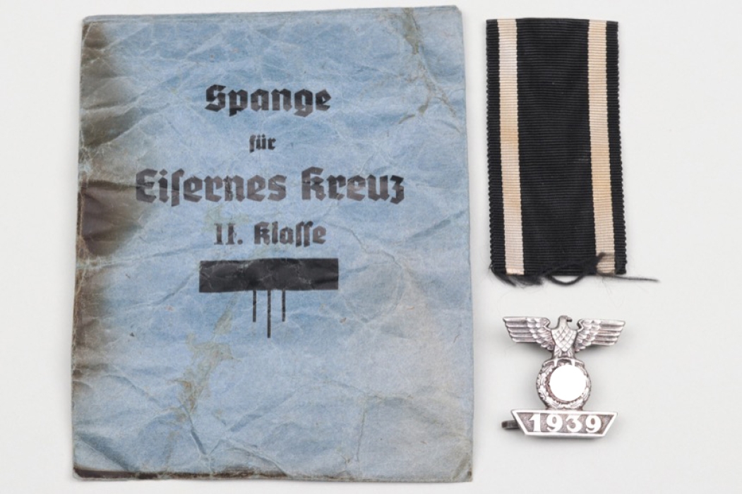 1939 Clasp to Iron Cross 2nd Class in bag - Ziemmer