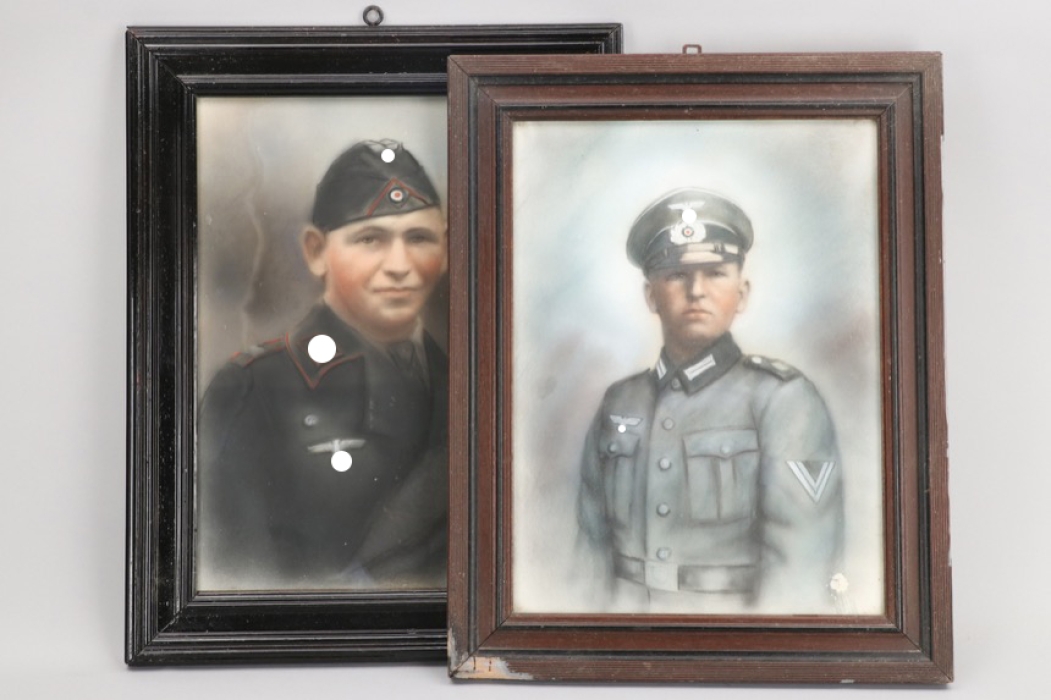2 + Heer Panzer framed portrait photos