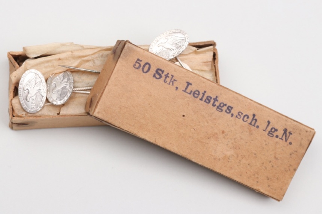 40 + Third Reich DLRG "Leistungsschein" pins in box