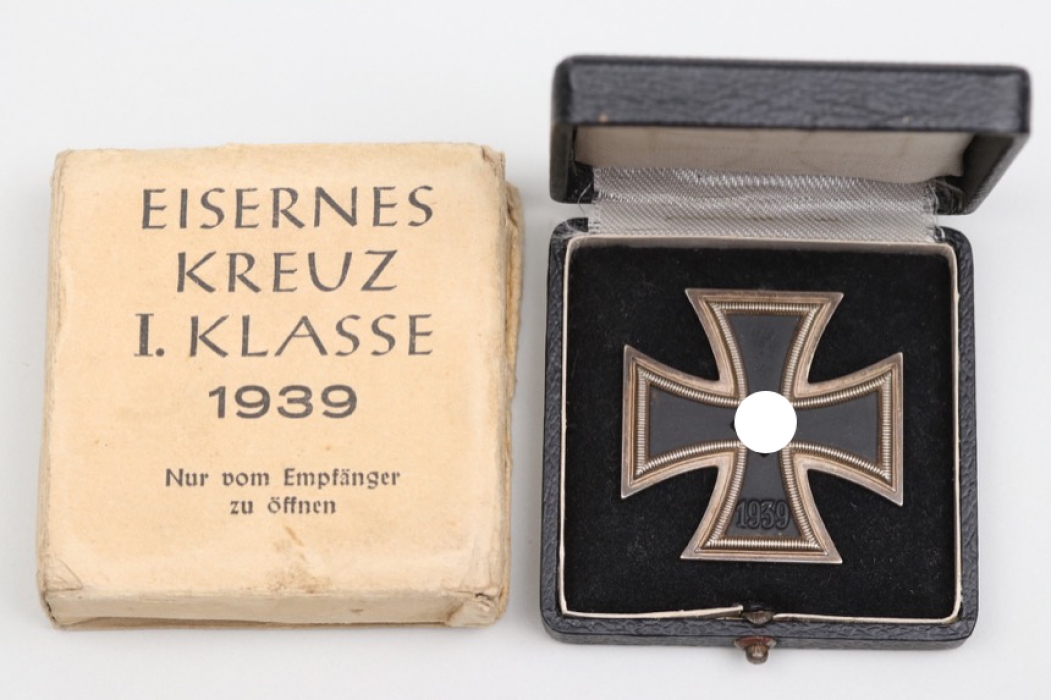 Uffz. Lorenzen - 1939 Iron Cross 1st Class with case and outer carton - Zimmermann