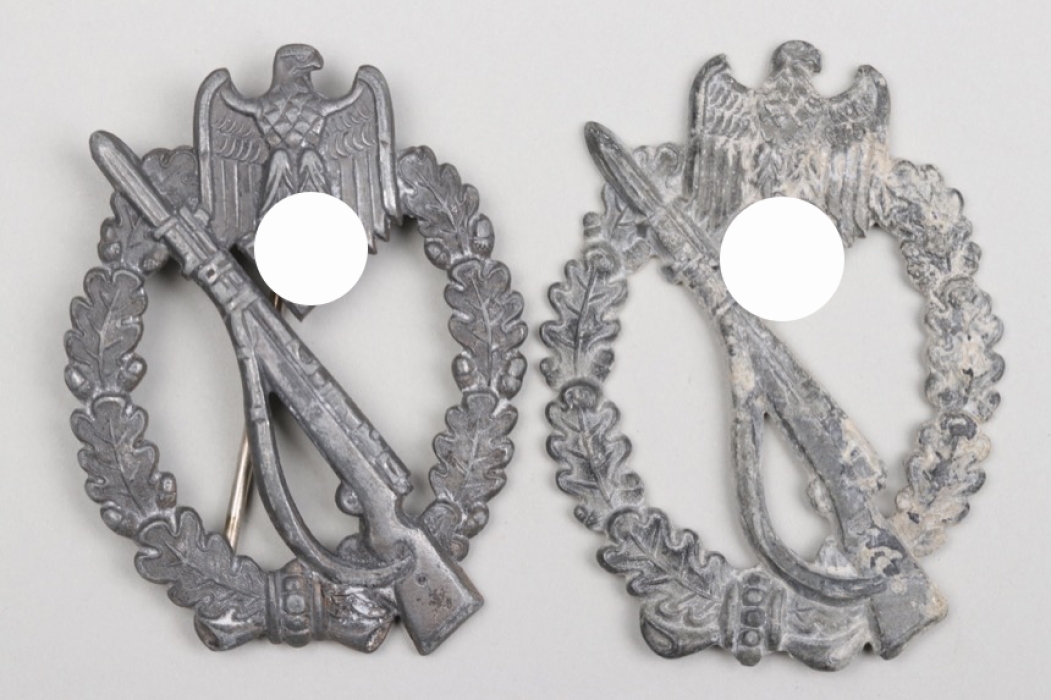 2 + Infantry Assault Badges in silver