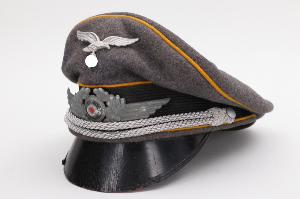 Luftwaffe flying troops visor cap - officer