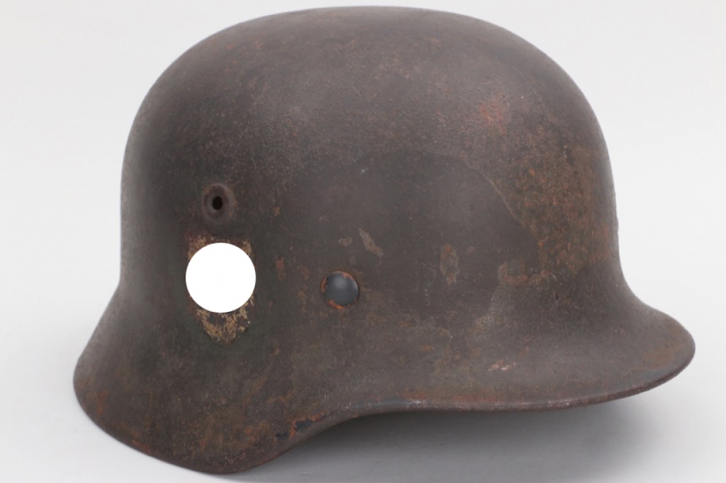 Waffen-SS M40 single decal helmet