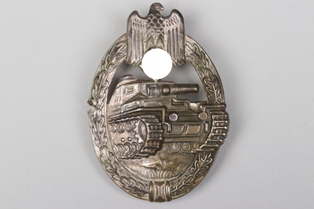 Tank Assault Badge in silver "BH" - tombak