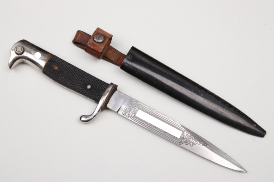 HJ etched knife "Eickhorn" (WWI trench knife)