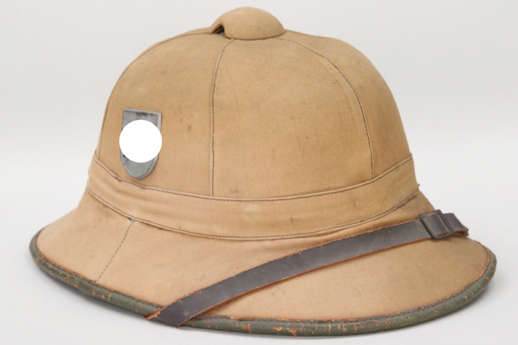 Waffen-SS tropical double decal pith helmet