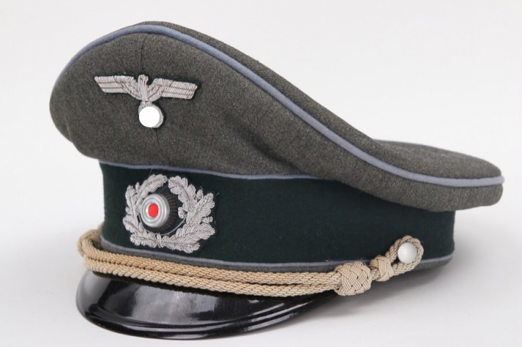 Heer Transport officer's visor cap - Italian gabardine