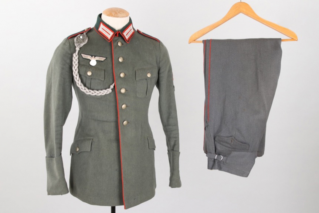 Heer Artillerie 4-pocket parade tunic & straight trousers - Obergefreiter