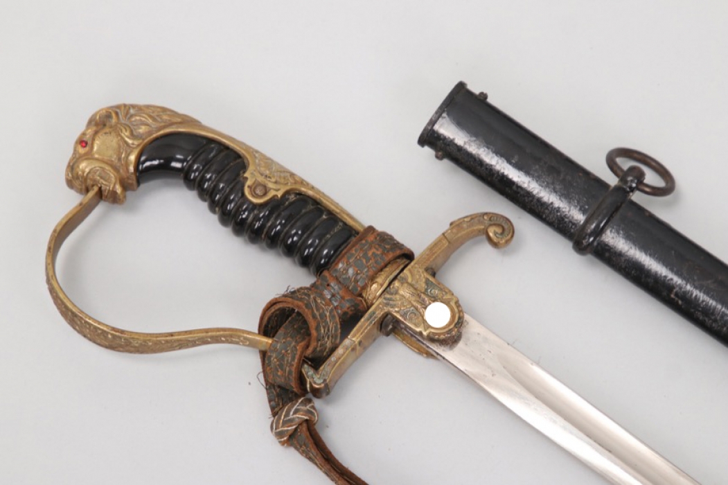 Heer lions head officer's sabre with portepee - Hörster