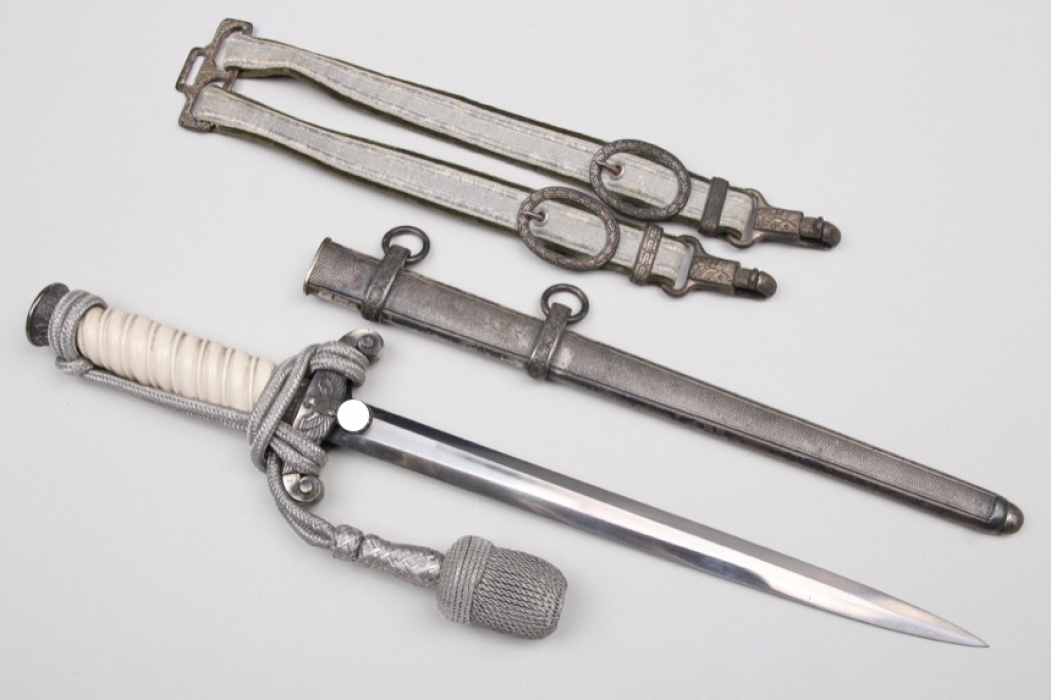 Heer officer's dagger with portepee & hangers - Höller