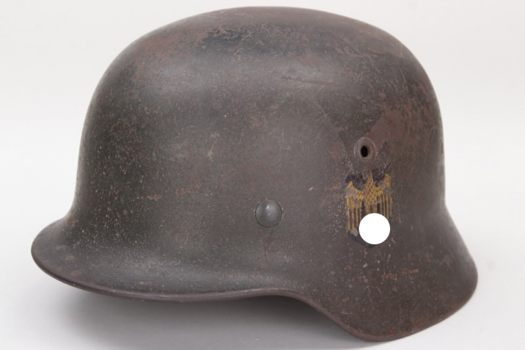 Kriegsmarine M40 single decal helmet - ET66