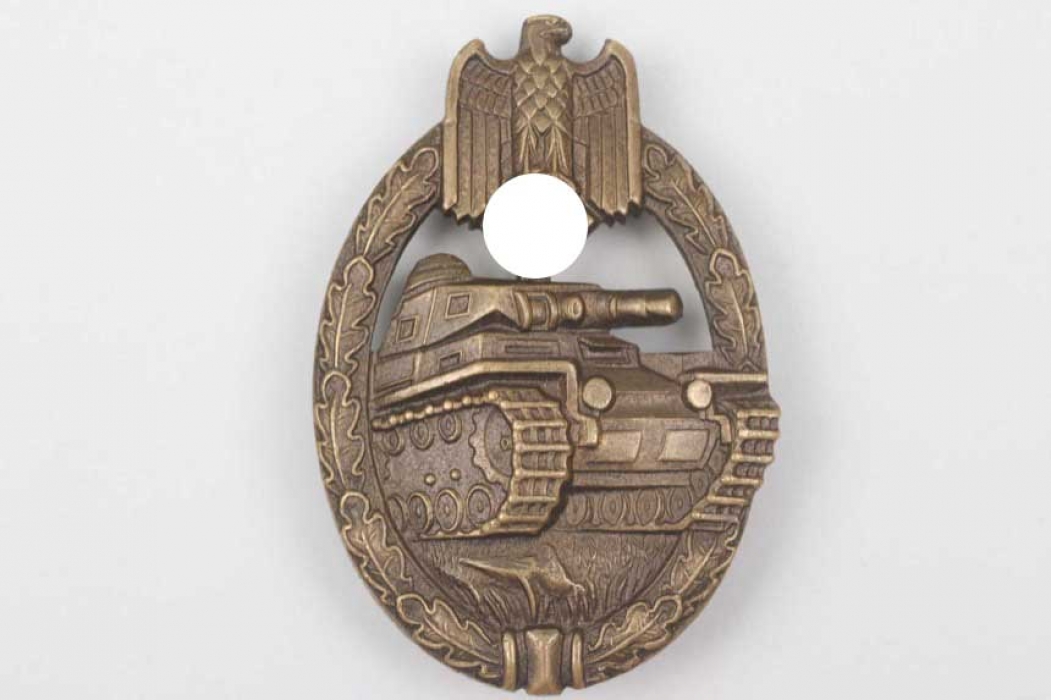 Tank Assault Badge in bronze "W" - tombak