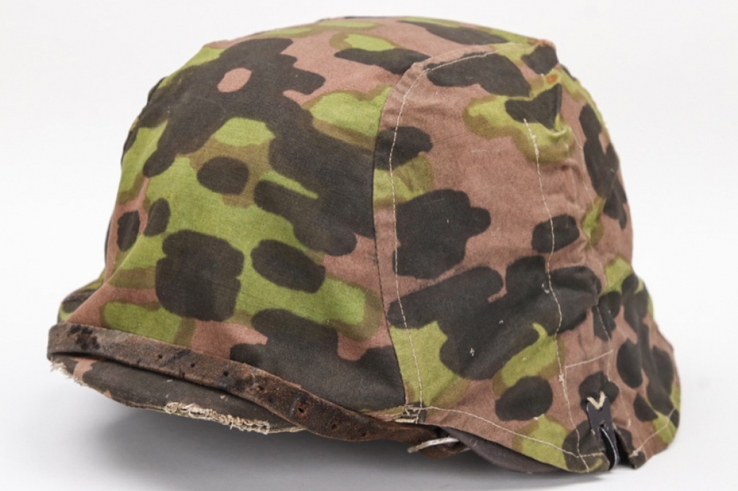 Waffen-SS plane tree camo helmet cover - 1st pattern (sewn hooks)