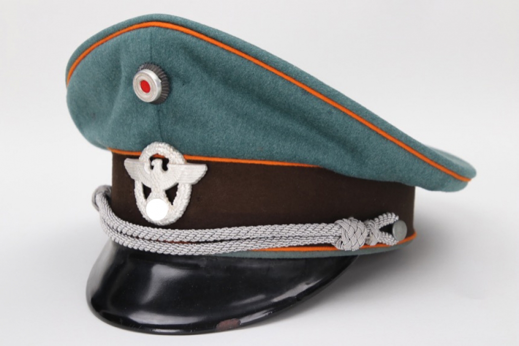Third Reich Gendarmerie leader's visor cap - Albert Schweizer