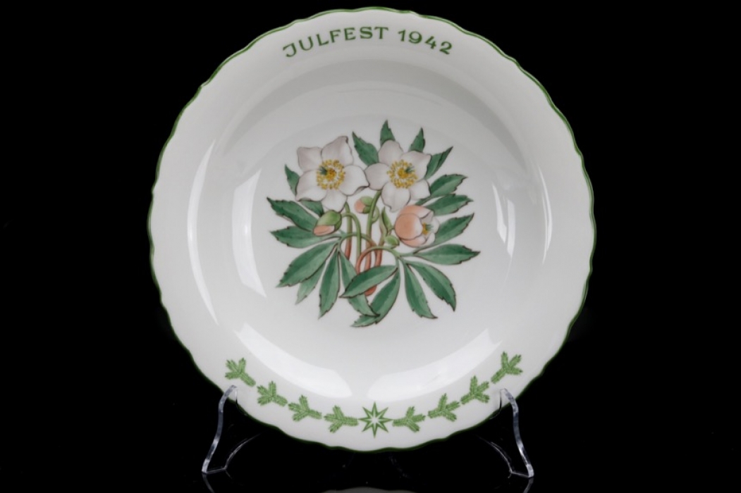 SS Allach - colored Julfest plate 1942