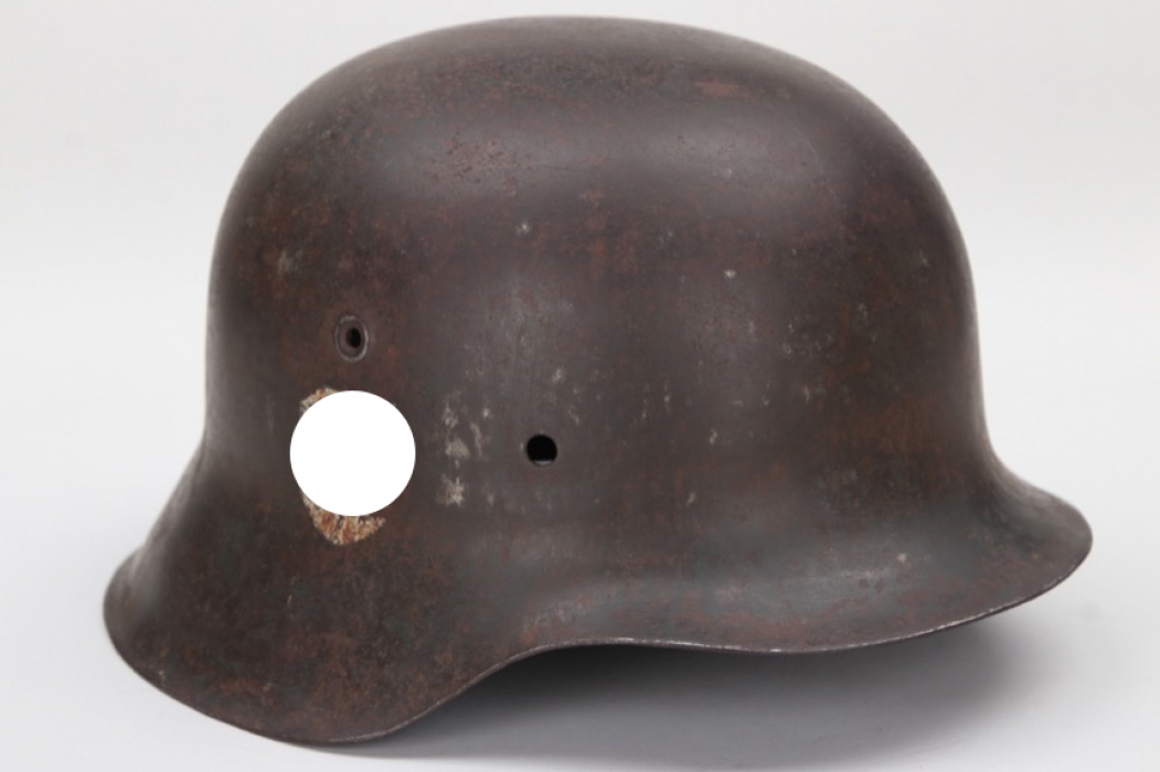 Waffen-SS M42 single decal helmet shell - EF64