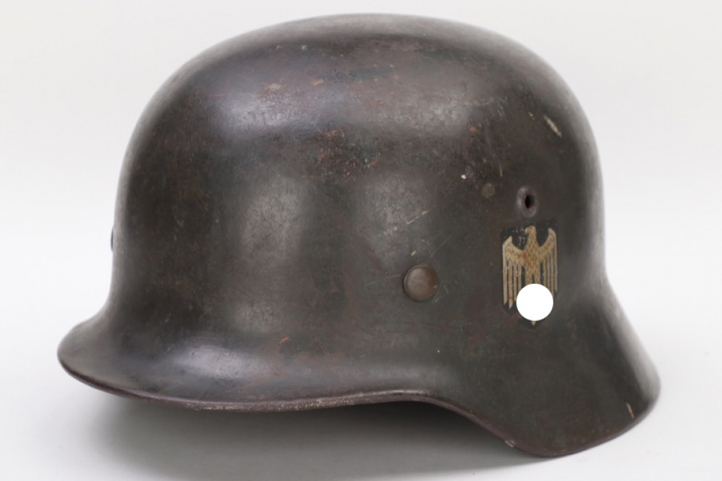 Heer M35 double decal helmet - EF64