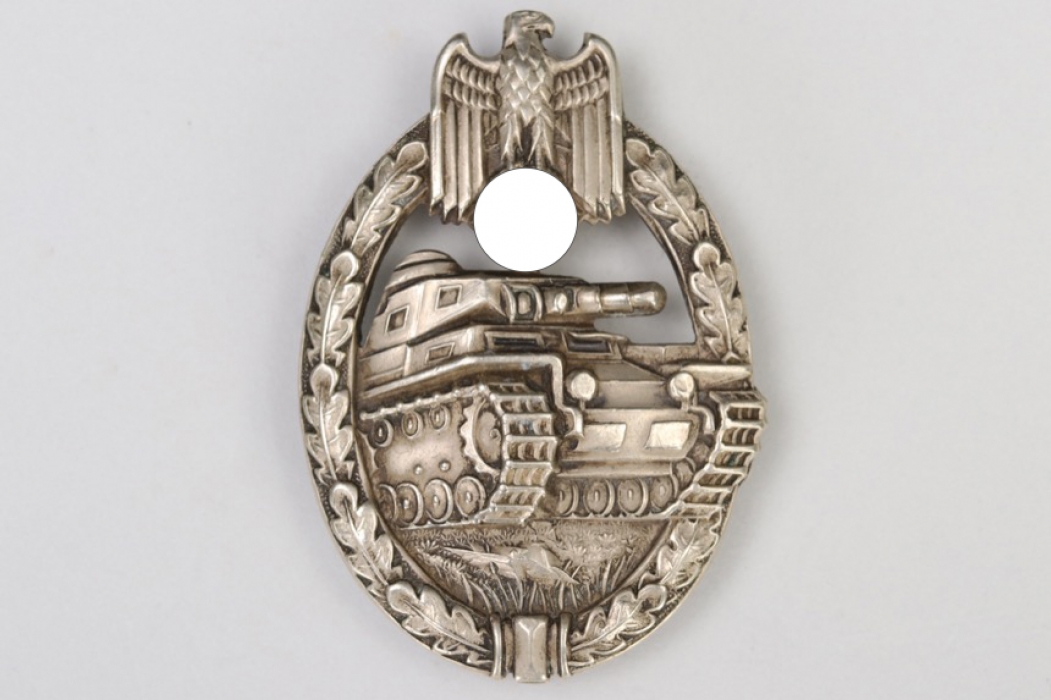 Early Tank Assault Badge in silver - Juncker (Neusilber)