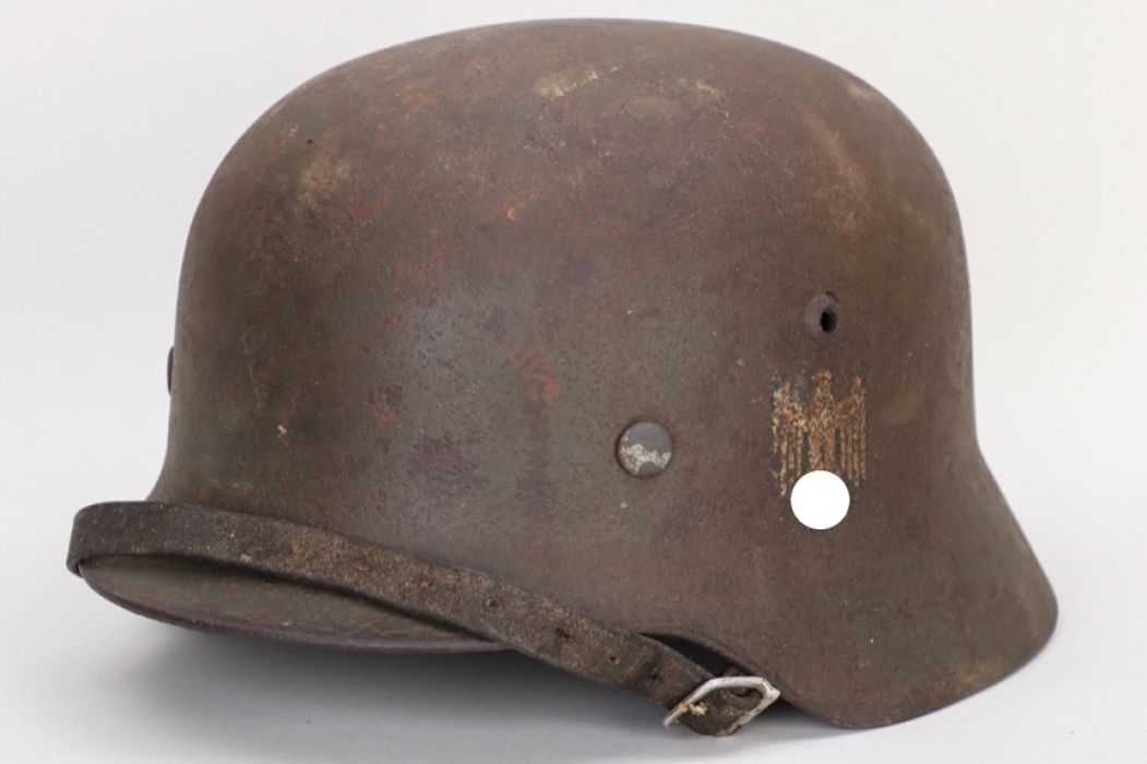 Heer M35 single decal helmet