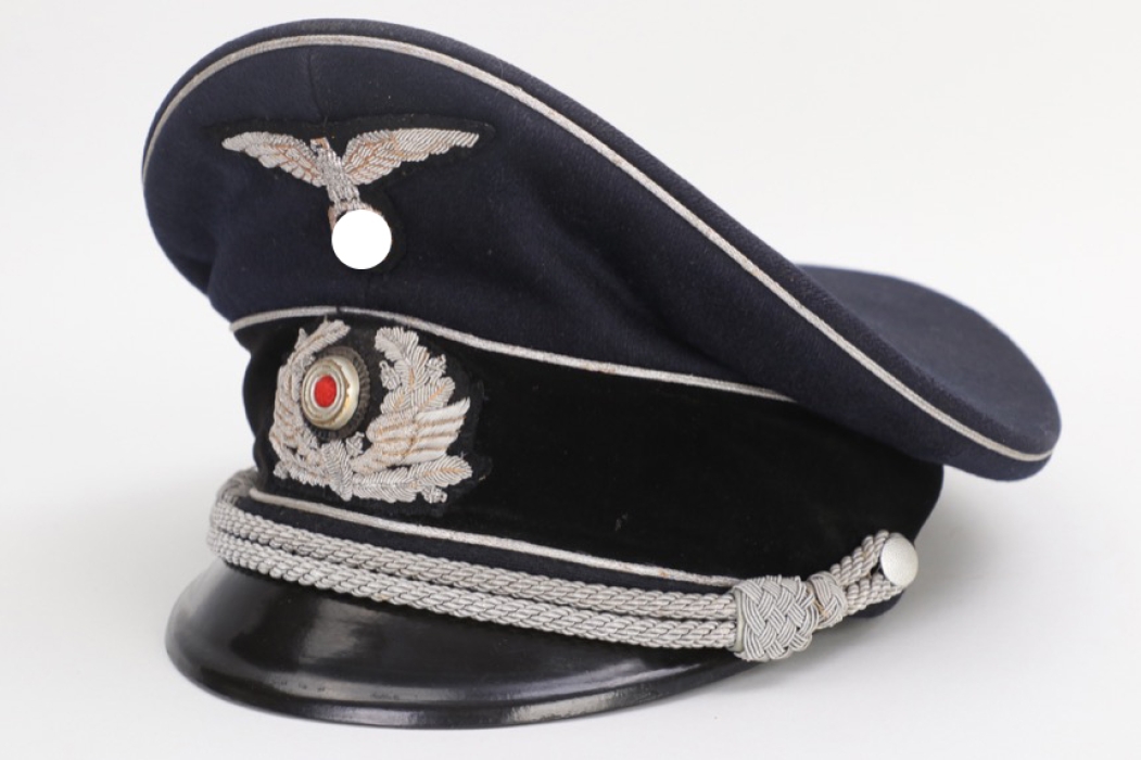 Third Reich Bahnschutz official's visor cap