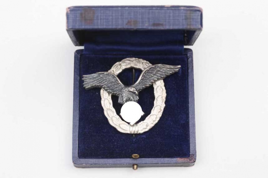 Luftwaffe Pilot's Badge in case - Brüder Schneider (full name type)