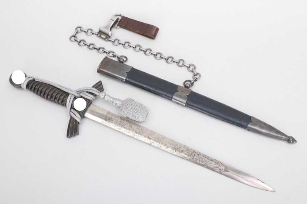 Luftwaffe Borddolch with etched blade & portepee - Voos