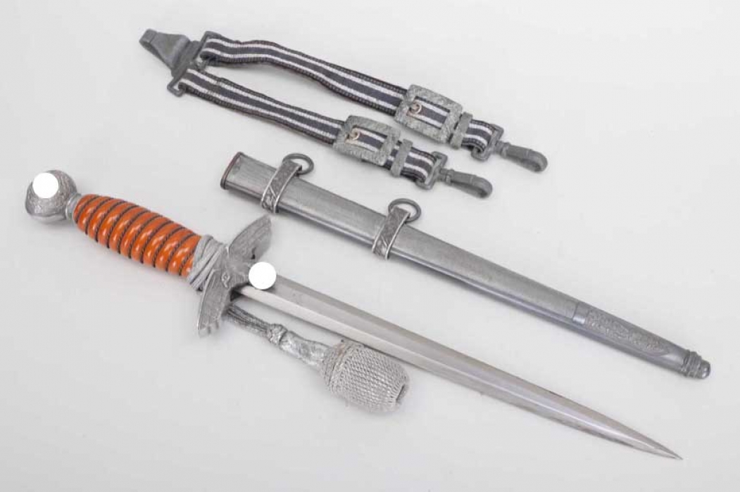 Luftwaffe officer's dagger with hangers & portepee - ALCOSO