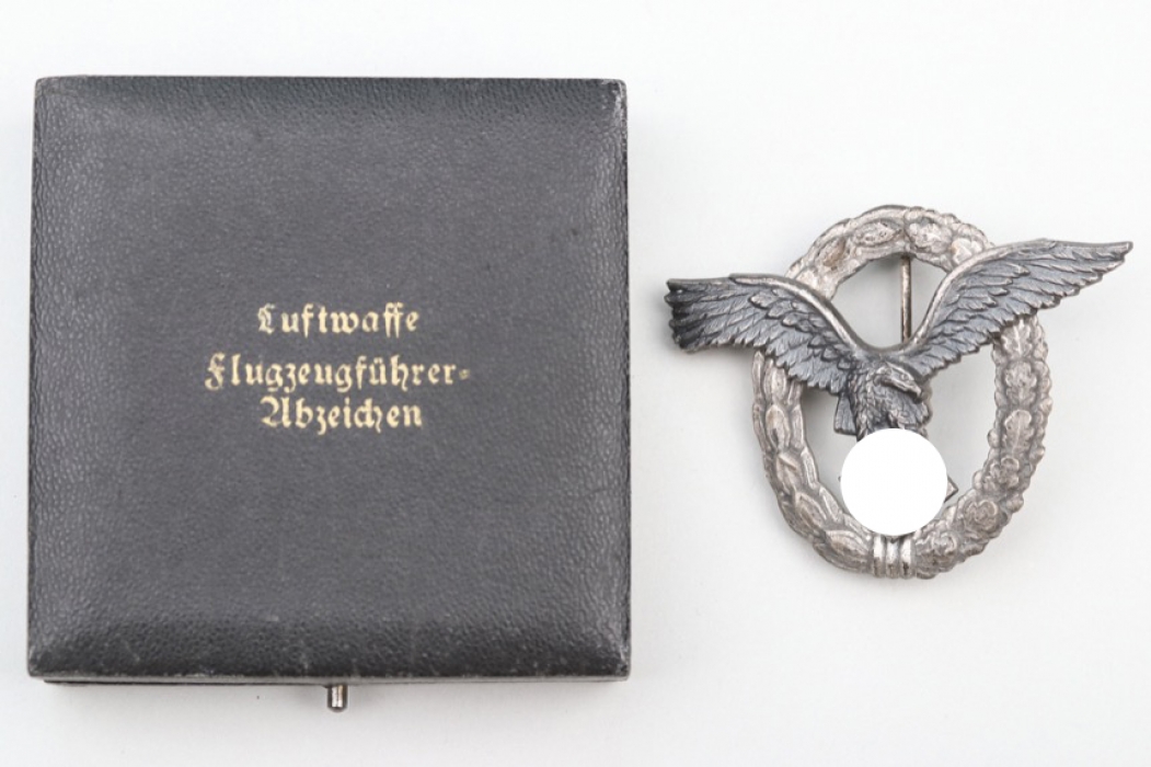 Luftwaffe Pilot's Badge in case - BSW