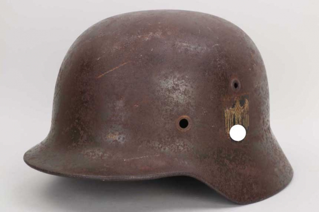 Heer M35 double decal helmet shell - ET64