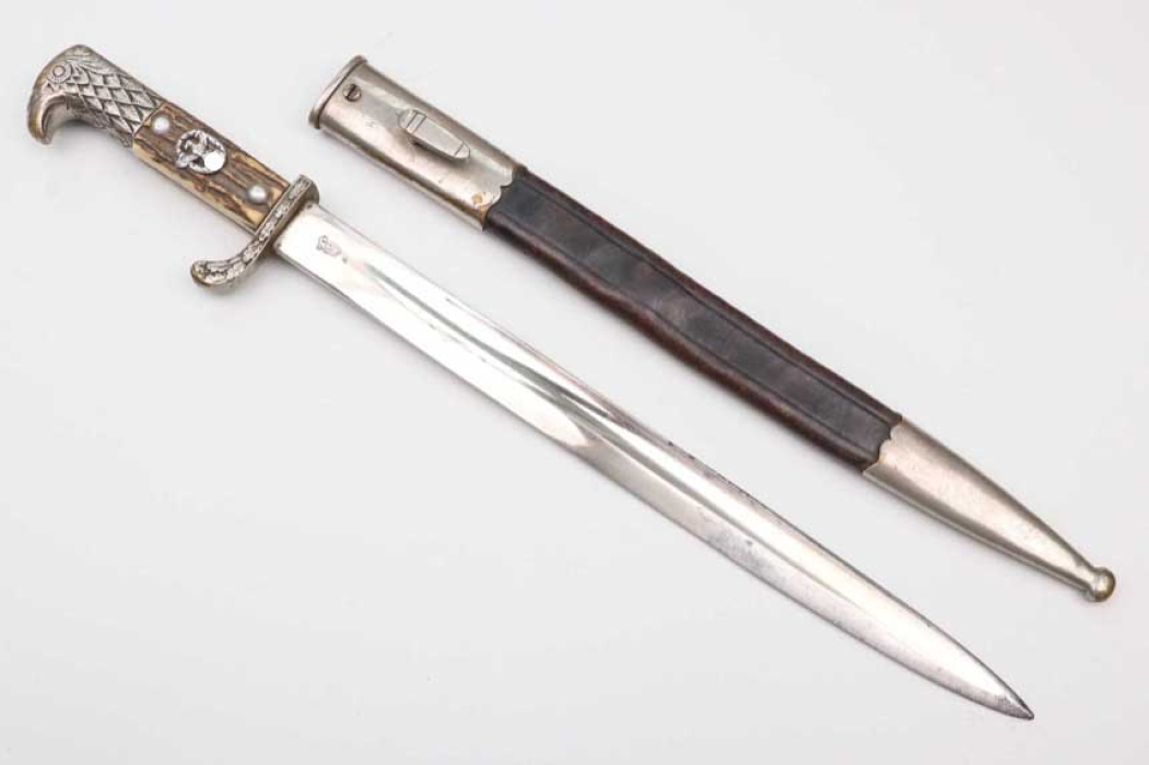 Police dress bayonet "7" with horn grip - number matching
