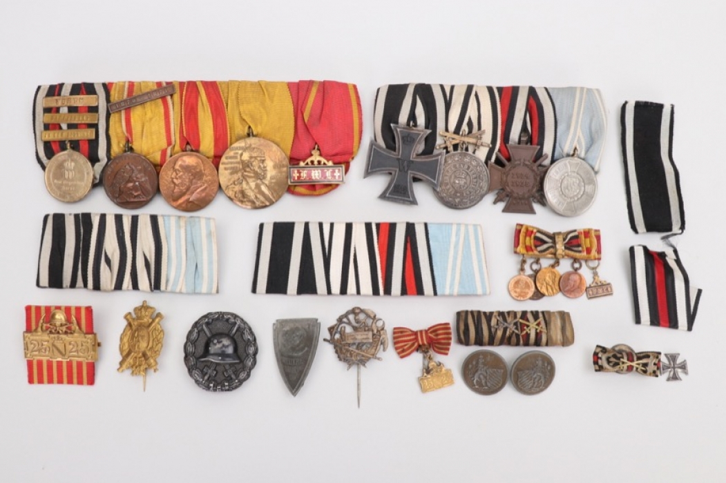 Imperial Germany - medal bars and badges