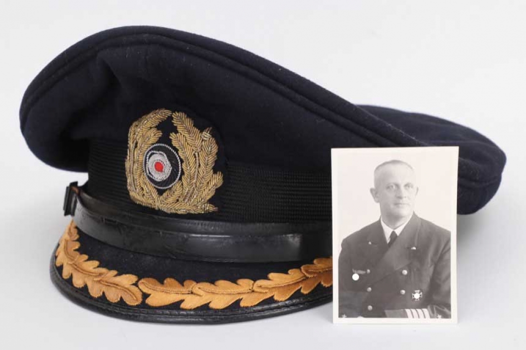 Fischer, Waldemar v. - Kriegsmarine officer's visor cap
