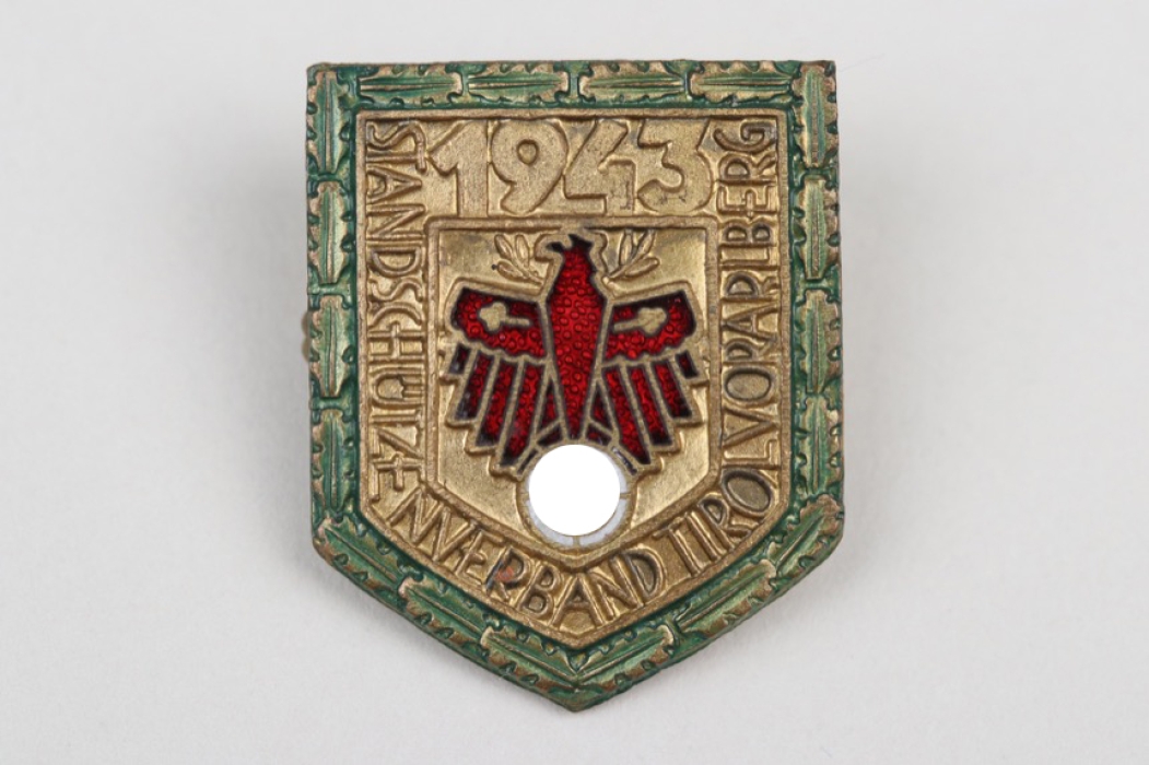 1943 Tyrol-Vorarlberg Gau Champion Badge in gold with oak leaves