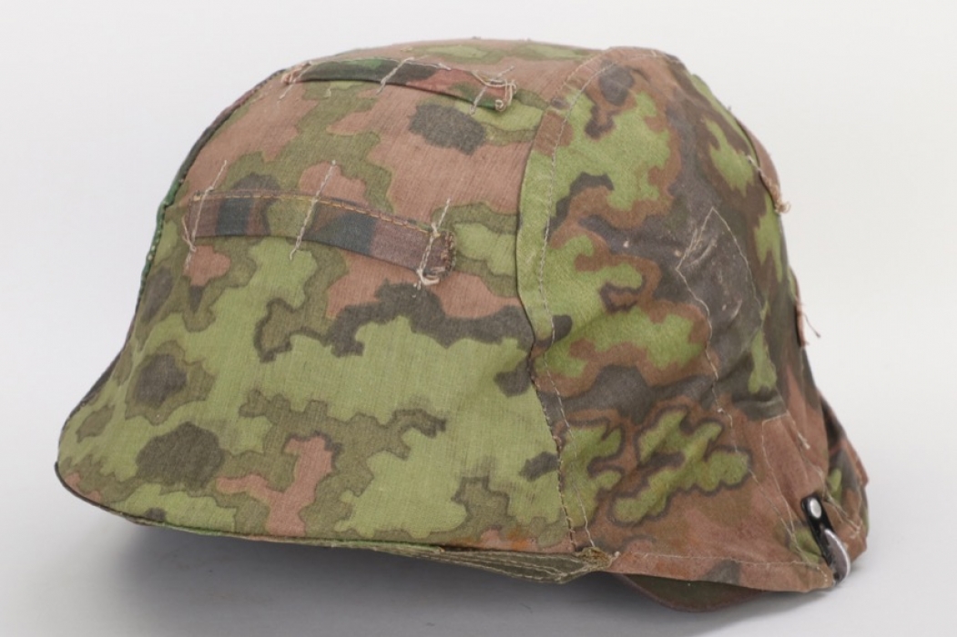 Waffen-SS reversible "oak leaf" & "plane tree" camo helmet cover
