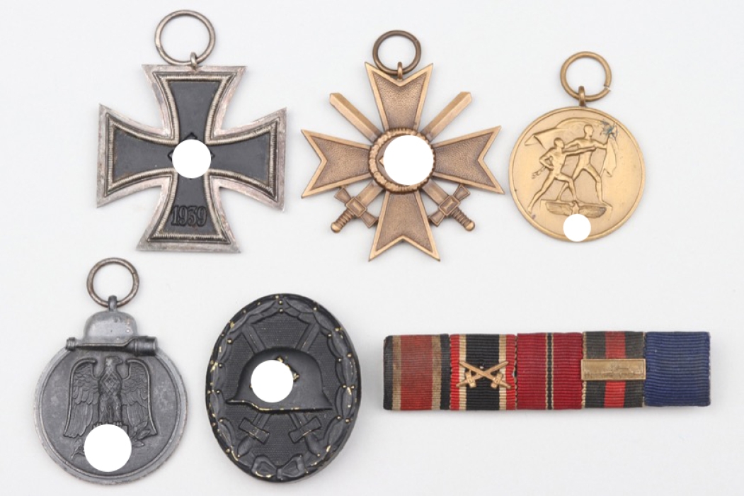 Third Reich/Wehrmacht lot of badges & ribbon bar