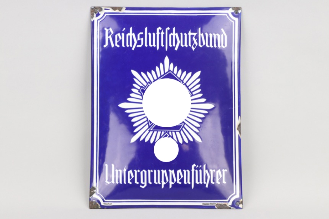 Third Reich RLB "Untergruppenführer" blue enamel sign