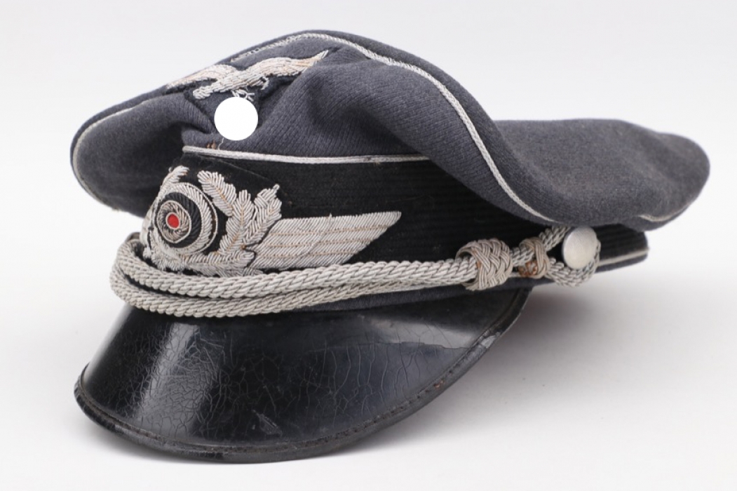 Luftwaffe officer's visor cap - HB named