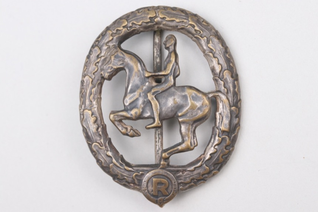 German Horse Riding Badge in silver