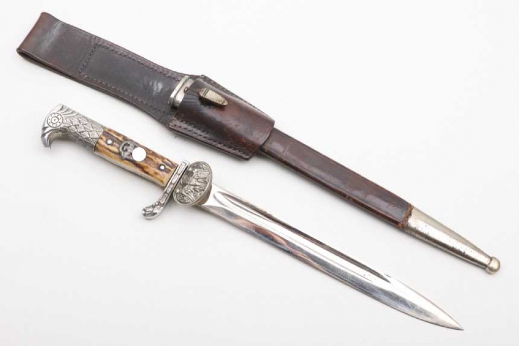 Third Reich police bayonet with horn grip & frog - ALCOSO