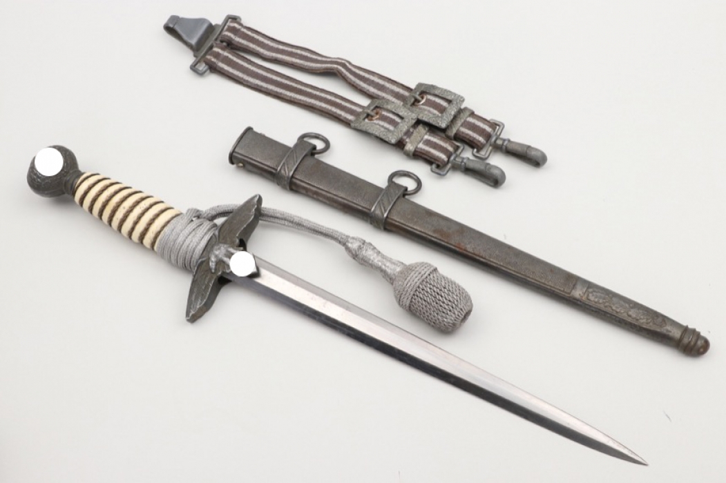 Luftwaffe officer's dagger with hangers and portepee - ALCOSO