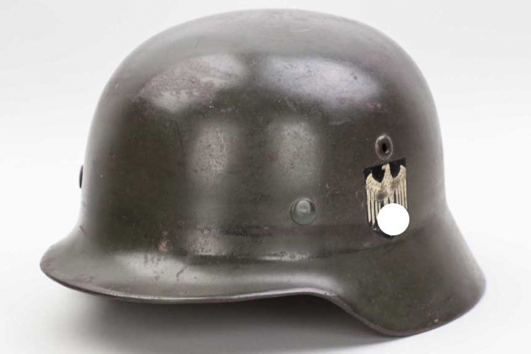 Heer M35 double decal helmet - NS64 (named)